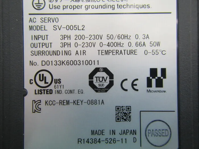 Keyence SV-005L2 서보 드라이버 상세 이미지 - ASKINDEX 코리아