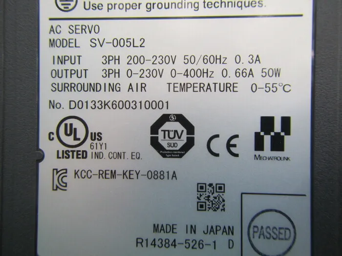 Keyence SV-005L2 서보 드라이버 상세 이미지 - ASKINDEX 코리아