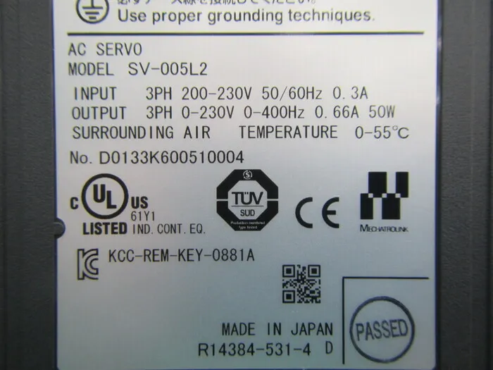 Keyence SV-005L2 서보 드라이버 상세 이미지 - ASKINDEX 코리아