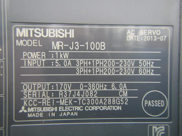 미쓰비시 전기 MR-J3-100B 서보 드라이버 상세 이미지 - ASKINDEX 코리아