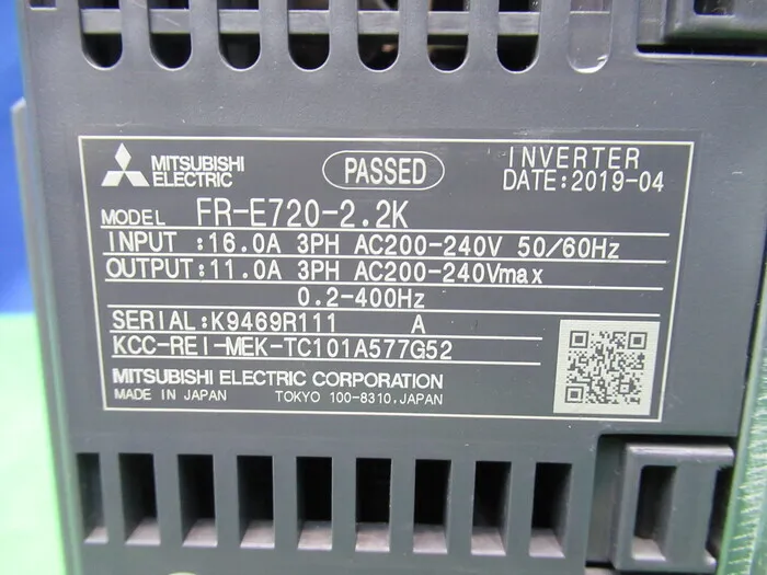 미쓰비시 전기 FR-E720-2.2K 인버터 상세 이미지 - ASKINDEX 코리아