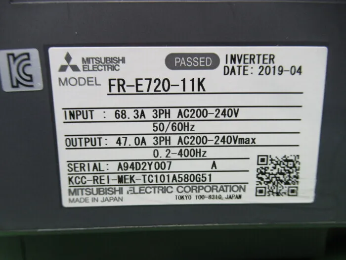 미쓰비시 전기 FR-E720-11K 인버터 상세 이미지 - ASKINDEX 코리아