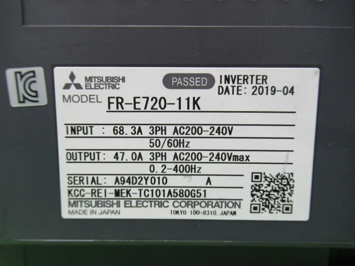미쓰비시 전기 FR-E720-11K 인버터 상세 이미지 - ASKINDEX 코리아