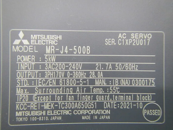 미쓰비시 전기 MR-J4-500B 서보 드라이버 상세 이미지 - ASKINDEX 코리아