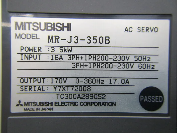 미쓰비시 전기 MR-J3-350B 서보 드라이버 상세 이미지 - ASKINDEX 코리아