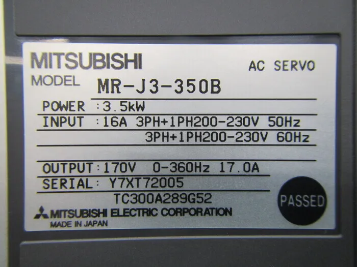 미쓰비시 전기 MR-J3-350B 서보 드라이버 상세 이미지 - ASKINDEX 코리아