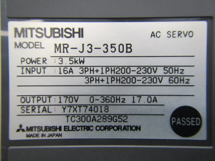 미쓰비시 전기 MR-J3-350B 서보 드라이버 상세 이미지 - ASKINDEX 코리아