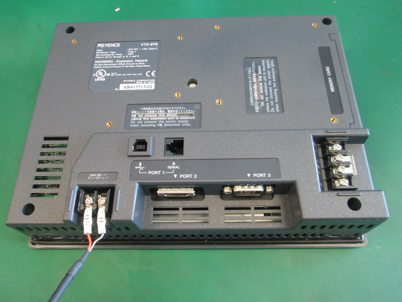 Keyence VT2-8TB 터치 패널 상세 이미지 - ASKINDEX 코리아