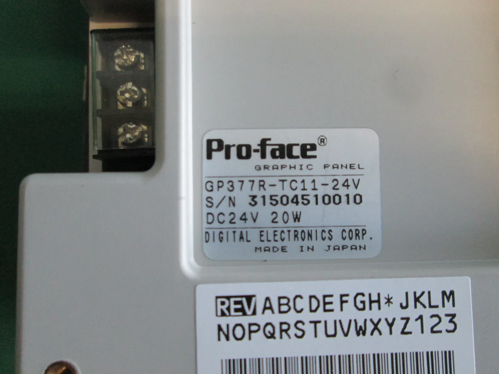 DIGITAL 디지털 일렉트로닉스 PRO FACE GP377R-TC11-24V 터치 패널 상세 이미지 - ASKINDEX 코리아