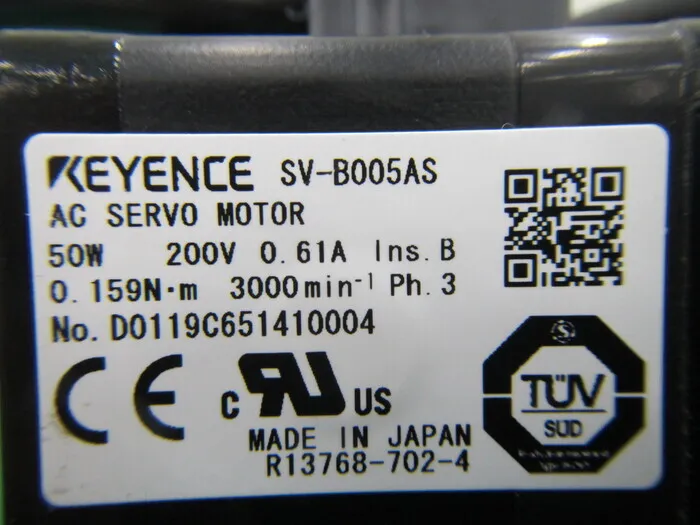 Keyence SV-B005AS 서보 모터 상세 이미지 - ASKINDEX 코리아