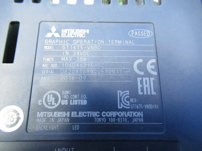 미쓰비시 전기 GT1675-VNBD 터치 패널 상세 이미지 - ASKINDEX 코리아