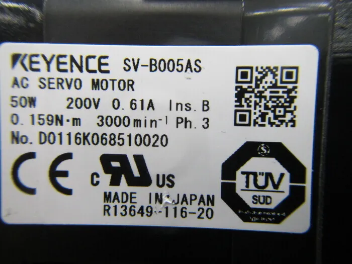 Keyence SV-B005AS 서보 모터 상세 이미지 - ASKINDEX 코리아