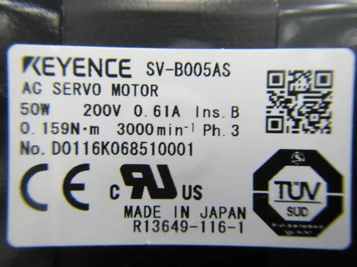 Keyence SV-B005AS 서보 모터 상세 이미지 - ASKINDEX 코리아