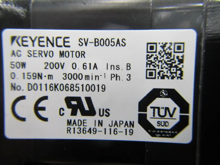 Keyence SV-B005AS 서보 모터 상세 이미지 - ASKINDEX 코리아