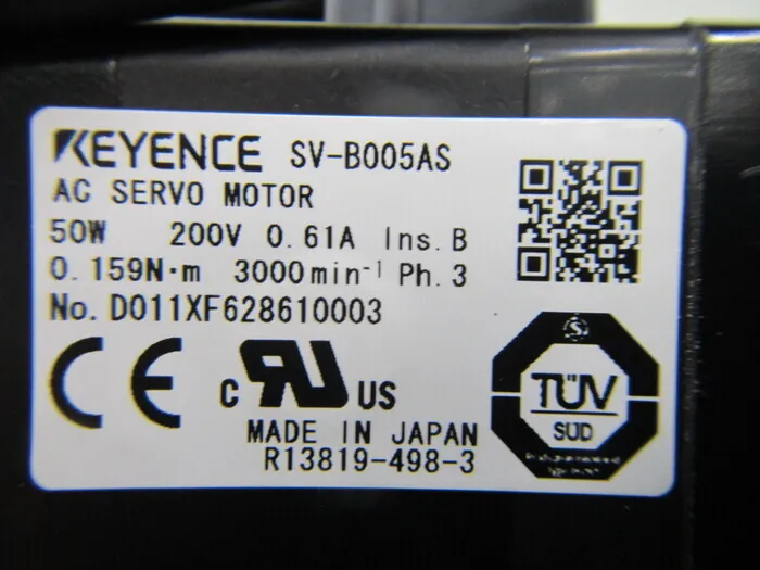 Keyence SV-B005AS 서보 모터 상세 이미지 - ASKINDEX 코리아