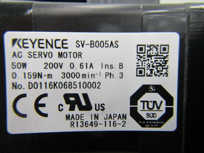 Keyence SV-B005AS 서보 모터 상세 이미지 - ASKINDEX 코리아