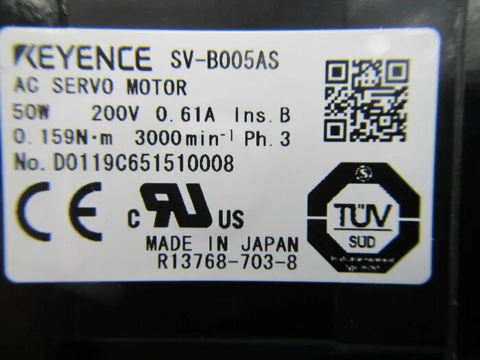 Keyence SV-B005AS 서보 모터 상세 이미지 - ASKINDEX 코리아