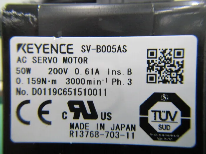 Keyence SV-B005AS 서보 모터 상세 이미지 - ASKINDEX 코리아