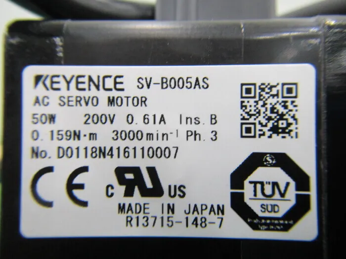 Keyence SV-B005AS 서보 모터 상세 이미지 - ASKINDEX 코리아