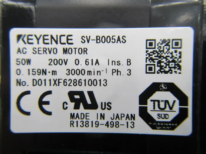 Keyence SV-B005AS 서보 모터 상세 이미지 - ASKINDEX 코리아