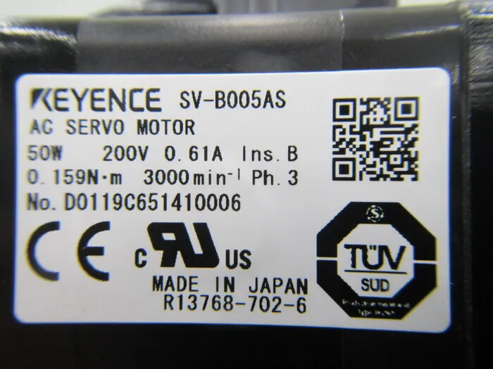 Keyence SV-B005AS 서보 모터 상세 이미지 - ASKINDEX 코리아