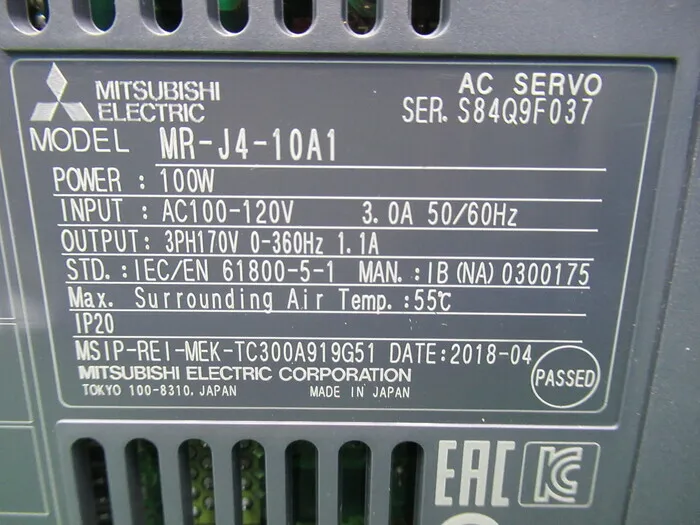 미쓰비시 전기 MR-J4-10A1 AC 서보 드라이버 상세 이미지 - ASKINDEX 코리아