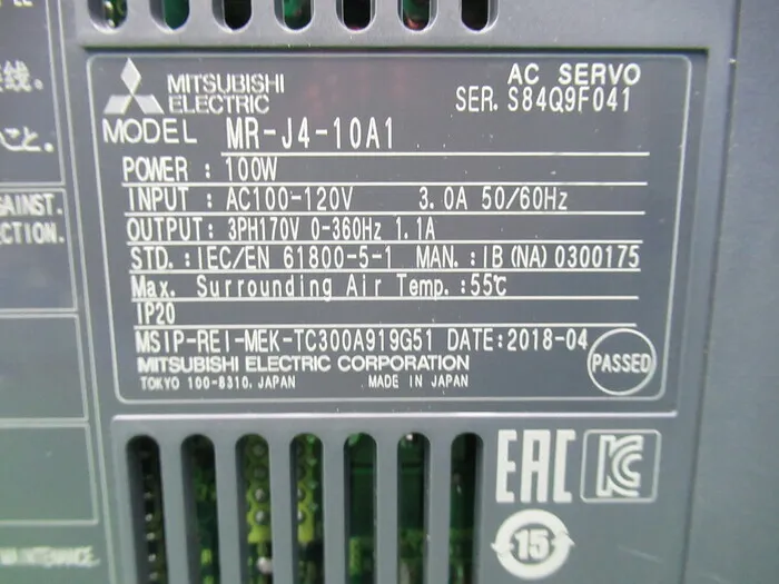 미쓰비시 전기 MR-J4-10A1 AC 서보 드라이버 상세 이미지 - ASKINDEX 코리아