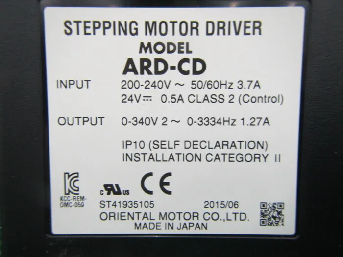오리엔탈 모터 ARD-CD 모터 드라이버 상세 이미지 - ASKINDEX 코리아