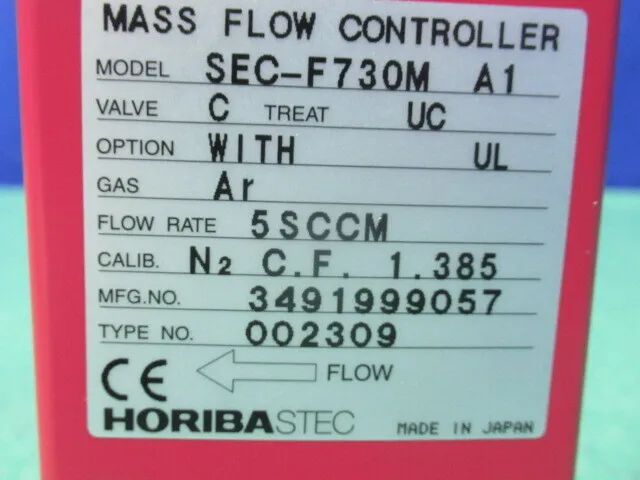 Estec SEC-F730M A1 Mass Flow Controller Detail Image - ASKINDEX Korea