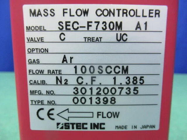 Estec SEC-F730M A1 Mass Flow Controller Detail Image - ASKINDEX Korea
