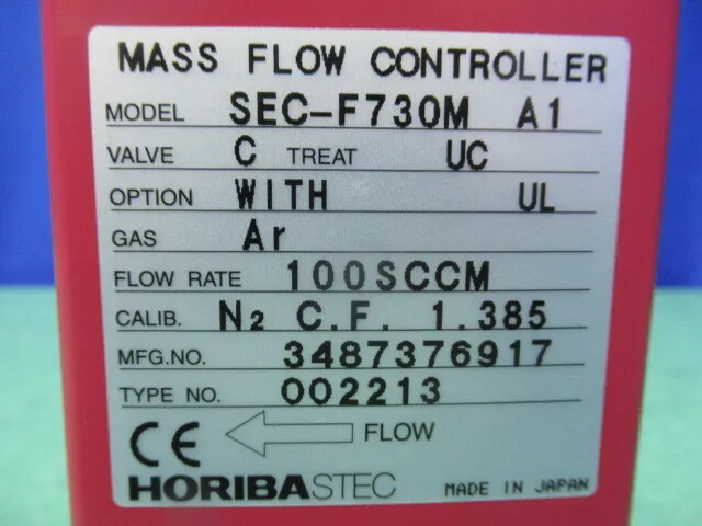 Estec SEC-F730M A1 Mass Flow Controller Detail Image - ASKINDEX Korea