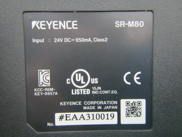 Keyence SR-M80 터치 패널 상세 이미지 - ASKINDEX 코리아