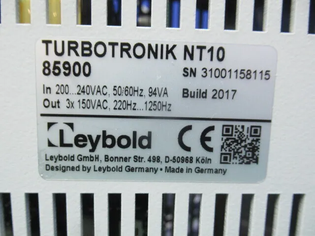 Leybold NT10 Turbomolecular Pump Controller Detail Image - ASKINDEX Korea