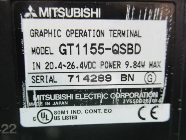 Mitsubishi Electric GT1155-QSBD touch panel Detail Image - ASKINDEX Korea