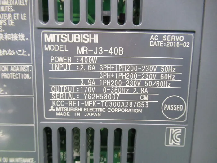 미쓰비시 전기 MR-J3-40B AC 서보 드라이버 상세 이미지 - ASKINDEX 코리아