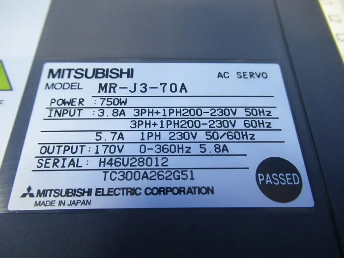 미쓰비시 전기 MR-J3-70A AC 서보 드라이버 상세 이미지 - ASKINDEX 코리아