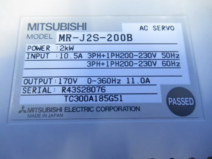 미쓰비시 전기 MR-J2S-200B AC 서보 드라이버 상세 이미지 - ASKINDEX 코리아