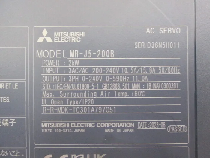 Mitsubishi Electric MR-J5-200B Servo driver Detail Image - ASKINDEX Korea