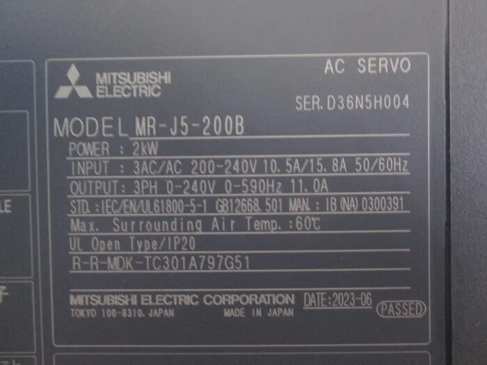 Mitsubishi Electric MR-J5-200B Servo driver Detail Image - ASKINDEX Korea