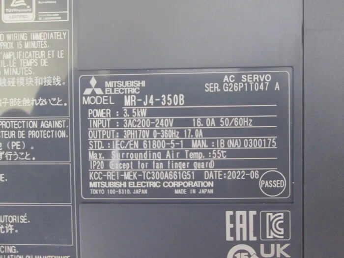 Mitsubishi Electric MR-J4-350B Servo driver Detail Image - ASKINDEX Korea
