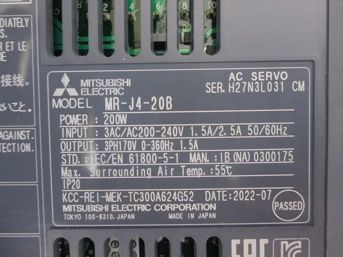 Mitsubishi Electric MR-J4-20B Servo driver Detail Image - ASKINDEX Korea