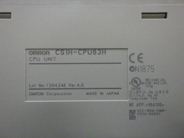 오므론 CS1H-CPU63H 시퀀서(PLC) 상세 이미지 - ASKINDEX 코리아