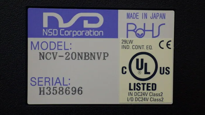 NSD NCV-20NBNVP Absorber Converter Detail Image - ASKINDEX Korea