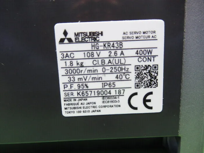 미쓰비시 전기 HG-KP43B AC 서보 모터 상세 이미지 - ASKINDEX 코리아