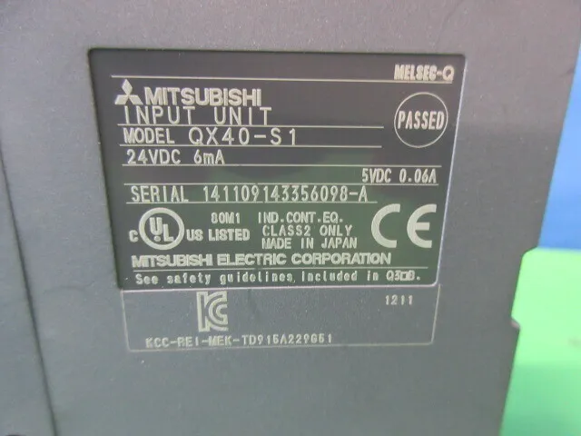미쓰비시 전기 QX40-S1 시퀀서(PLC) 입력 유닛 상세 이미지 - ASKINDEX 코리아