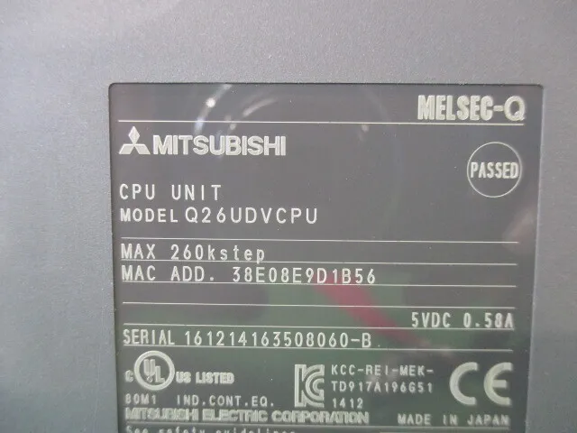 미쓰비시 전기 Q26UDVCPU 시퀀서 (PLC) CPU 유닛 상세 이미지 - ASKINDEX 코리아