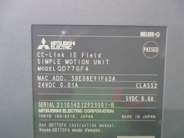 Mitsubishi Electric QD77GF4 Sequencer (PLC) Simple Motion Unit Detail Image - ASKINDEX Korea