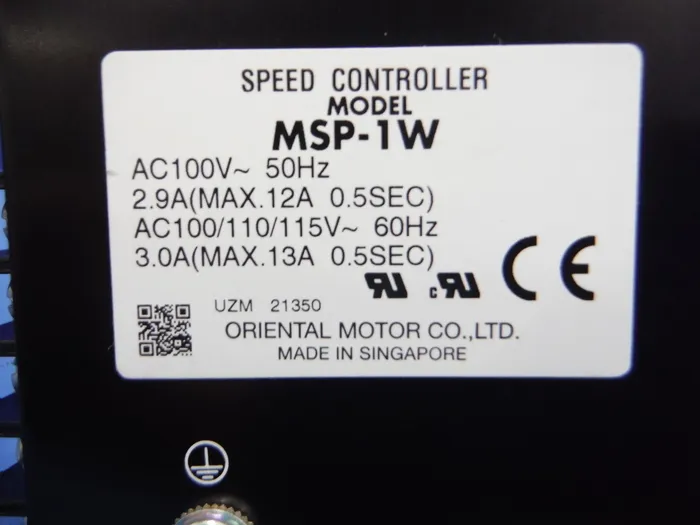 오리엔탈 모터 MSP-1W 스피드 컨트롤러 상세 이미지 - ASKINDEX 코리아