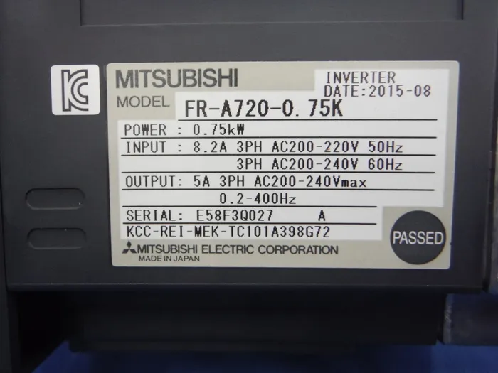 Mitsubishi Electric FR-A720-0.75 inverter Detail Image - ASKINDEX Korea