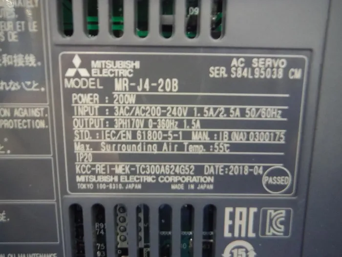 Mitsubishi Electric MR-J4-20B AC servo amplifier Detail Image - ASKINDEX Korea